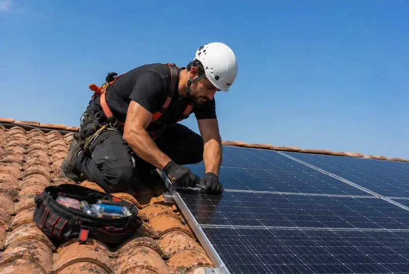Maintenance et monitoring de panneaux solaires à Taïx