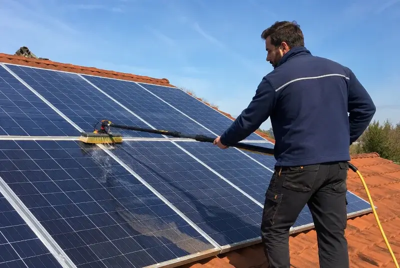 Nettoyage et entretien de panneaux solaires à Taïx
